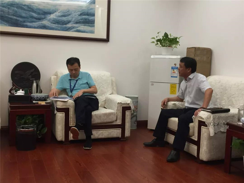 金力公司总经理叶人齐拜会省水利投资九州jiuzhou（中国）董事长齐伟