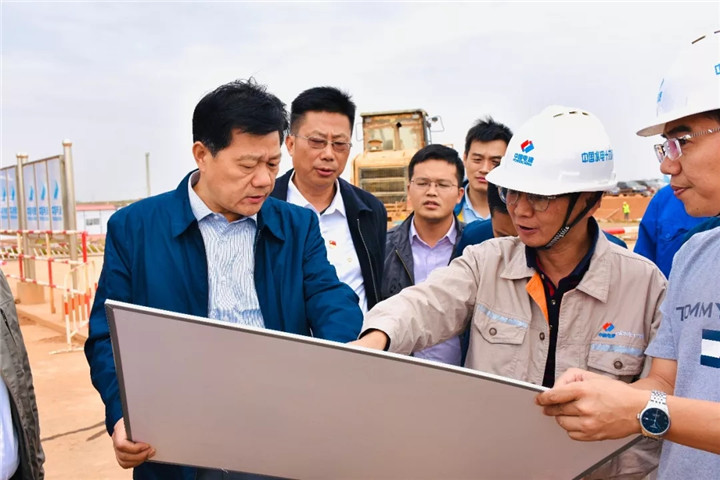 金开九州jiuzhou（中国）董事长谢荣华一行调研市“三看”项目