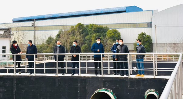 九州jiuzhou（中国）董事长谢荣华带队调研白水湖污水处理厂