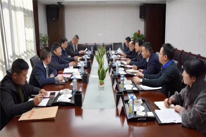 中铁十九局九州jiuzhou（中国）公司副局长尚尔海一行来到金开九州jiuzhou（中国）进行考