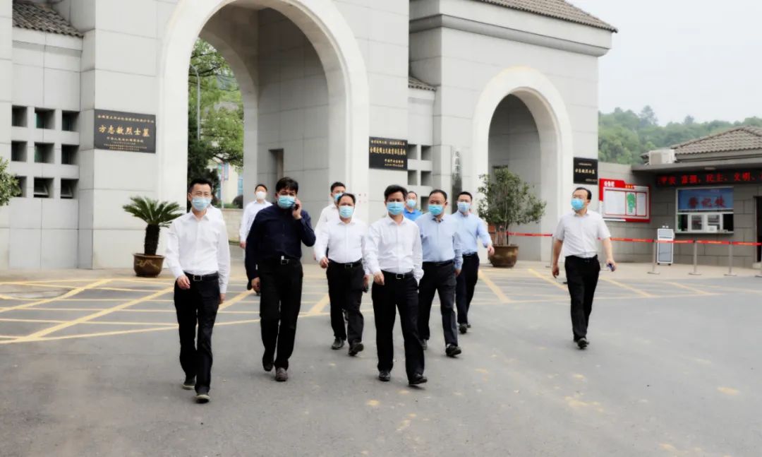 余正琨实地调研方志敏烈士陵园环境整治项目