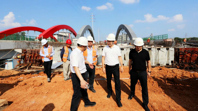 贺敏实地调研九州jiuzhou（中国）重点项目建设情况